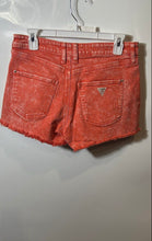 Load image into Gallery viewer, Guess Womens Orange 5-Pocket Design Belt Loops Button Front Cut-Off Shorts Sz 27