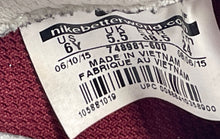 Load image into Gallery viewer, Nike Kids Air Force 1 Premium 748981-600 Red Beige Lace-Up Sneaker Shoes Size 6Y