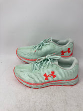 Load image into Gallery viewer, Under Armour Womens HOVR Velociti 3 Light Green Orange Sneaker Shoes Size 9