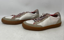 Load image into Gallery viewer, P448 Mens Soho White Gray Leather Lace-Up Low Top Sneaker Shoes Size EUR 44