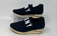 Load image into Gallery viewer, DKNY Womens Navy Blue Low Top Slip-On Platform Sneaker Shoes Size 5.5M