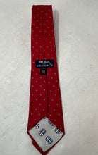 Load image into Gallery viewer, Bill Blass For Stern's Mens Red Printed Silk Adjustable Pointed Tie One Size