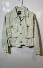 Load image into Gallery viewer, Zara Womens Light Green Color Long Sleeve Pockets Button Front Jacket Size XS