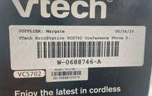 Load image into Gallery viewer, VTech ErisStation VCS702 Black Audio Conferencing Phone System Not Tested