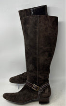 Load image into Gallery viewer, Cole Haan Womens Brown Square Toe Zipper Block Knee-High Size 8B