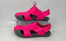 Load image into Gallery viewer, Nike Kids Sunray Protect 2 Pink And Gray Hook & Loop Sports Sandals Size 3Y