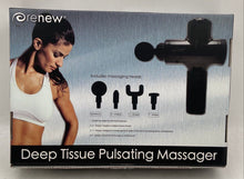 Load image into Gallery viewer, Renew Black 6-Speed Vibration Deep Tissue Pulsation Massager Not Tested