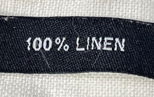 Load image into Gallery viewer, Claiborne Mens White Linen Collared Pockets Short Sleeve Button-Up Shirt Size L