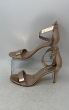 Load image into Gallery viewer, Steve Madden Womens Born Rose Gold Leather Stiletto Heel Ankle Strap Sandals 11M