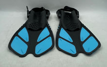 Load image into Gallery viewer, Zeeporte Blue Black 4 Piece Swim Fins Mask Tempered Glass Gear Snorkel Set