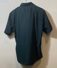 Load image into Gallery viewer, Beverly Hills Polo Club Mens Blue Printed Short Sleeve Button-Up Shirt Size L