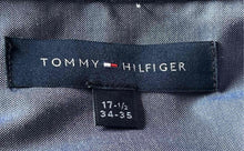 Load image into Gallery viewer, Tommy Hilfiger Mens Blue Regular Fit Long Sleeve Dress Shirt Size 17.5