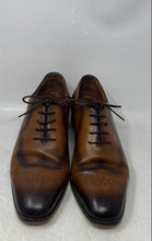 Load image into Gallery viewer, Carlos Nieto Mens Brown Leather Lace-Up Wingtip Oxford Dress Shoes Size 42