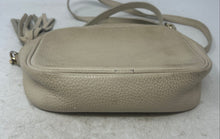 Load image into Gallery viewer, Womens Beige Genuine Leather Tassel Detachable Strap Zipper Crossbody Bag
