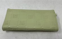 Load image into Gallery viewer, Steve Madden Womens Light Green Signature Embossed Leather Trifold Wallet