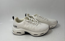 Load image into Gallery viewer, Womens White Air Cushioned Low Top Lace-Up Running Sneaker Shoes Size 6.5