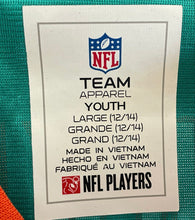 Load image into Gallery viewer, NFL Youth Green Miami Dolphins Team Parker Football Sports Jersey Size L 12-14