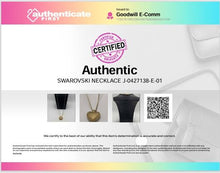 Load image into Gallery viewer, Authentic Swarovski Women's Gold-Tone Large Heart Pendant Necklace