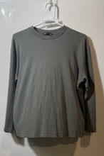 Load image into Gallery viewer, Zara Womens Green Cotton Long Sleeve Crew Neck Pullover T-Shirt Size M With Tag
