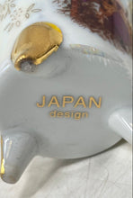 Load image into Gallery viewer, White And Gold Japan Design Engraved 12-Piece Tea Cups & Saucers Set With Box