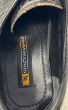 Load image into Gallery viewer, Stacy Adams Mens Black Snake Skin Embossed Leather Derby Dress Shoes Size 10.5M