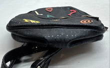 Load image into Gallery viewer, Guess Womens Tabbi Black Monogram Front Zip Pocket Adjustable Strap Backpack
