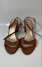 Load image into Gallery viewer, Casanova Womens Brown Leather Open Toe Chunky Heel Ankle Strap Sandals Sz EUR 39