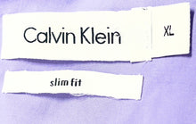 Load image into Gallery viewer, Calvin Klein Mens Purple Printed Short Sleeve Slim-Fit Button-Up Shirt Size XL