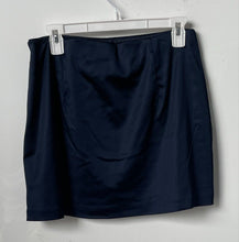 Load image into Gallery viewer, Abercrombie & Fitch Womens Blue Satin Side-Zip Short Mini Skirt Size Medium