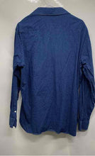Load image into Gallery viewer, Michael Kors Mens Blue Printed Long Sleeve Collared Slim Fit Dress Shirt Size 17