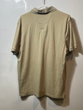 Load image into Gallery viewer, Calvin Klein Mens Khaki Cotton Liquid Touch Short Sleeve Polo Shirt Size Large