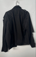 Load image into Gallery viewer, Cult Of Individuality Mens Black Distressed Button Front Denim Jacket Size XL