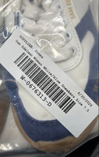 Load image into Gallery viewer, Sam Edelman Womens Layla White Blue Leather Lace-Up Sneaker Shoes Size 7.5M