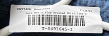 Load image into Gallery viewer, Zara Mens Blue Printed Cotton Long Sleeve Pockets Slim Fit Button-Up Shirt Sz M