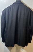 Load image into Gallery viewer, Giorgio Pacelli Mens Black Long Sleeve Notch Lapel Four-Button Blazer Size 50/R