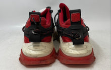 Load image into Gallery viewer, Javi Mens Edge Red Black White Low Top Lace-Up Sneaker Shoes Size 9