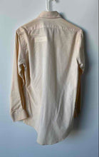 Load image into Gallery viewer, David Taylor Mens Cream Long Sleeve Collared Pocket Dress Shirt Size 15 32/33