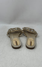 Load image into Gallery viewer, Sam Edelman Womens Bay Brown Gold With Silver Stone Design Slide Sandals Size 6M