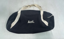 Load image into Gallery viewer, Alo Womens Black White Zipper Double Handle Travel Gym Duffle Bag