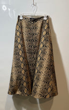 Load image into Gallery viewer, Zara Womens Multicolor Animal Print Side Zip Midi A-Line Skirt Size Medium
