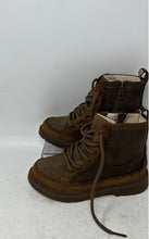 Load image into Gallery viewer, UGG Kids Robley Weather Brown Suede Round Toe Lace-Up Ankle Boots Size 1