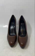 Load image into Gallery viewer, Stuart Weitzman Womens Brown Slip-On Block Platform Pump Heels Size 8.5