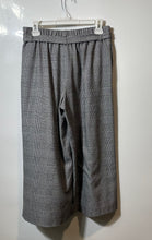 Load image into Gallery viewer, Zara Womens Black White Flat Front Belt Loops Wide-Leg Paperbag Pants Size Small