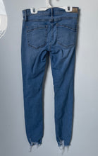 Load image into Gallery viewer, Express Womens Blue Medium Wash Mid-Rise Stretch Ankle Jegging Jeans Size 0
