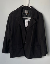 Load image into Gallery viewer, Chico's Womens Brown 3/4 Sleeve Front Flap Pockets One-Button Blazer Sz 3 W/Tags