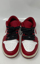 Load image into Gallery viewer, Authentic Nike Mens Air Jordan 1 Low White Red Sneaker Shoes Size 8.5 Worn