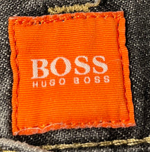 Load image into Gallery viewer, Hugo Boss Mens Gray Denim Dark Wash Button Fly Front Straight Leg Jeans Sz 34x30