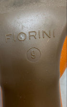 Load image into Gallery viewer, Fiorini Womens Orange Open Toe Block Heel Slip-On Mule Sandals Size 9
