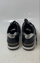 Load image into Gallery viewer, Michael Kors Womens Allie Black Leather Lace-Up Sneakers Shoes Size 8M