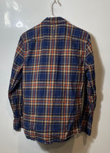Load image into Gallery viewer, Banana Republic Mens Multicolor Plaid Slim Fit Luxe Flannel Button-Up Shirt Sz S